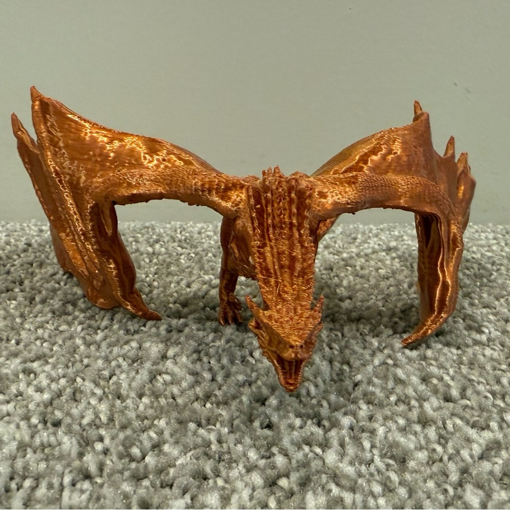 Copper/Gold Game of Thrones Dragon Figurine